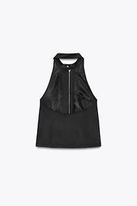GILET SATINÉ