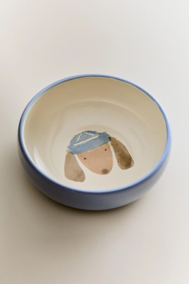 KIDS' CERAMIC DOG BOWL