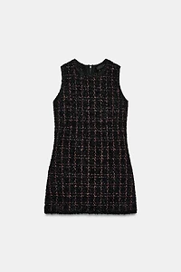 TEXTURED KNIT MINI DRESS