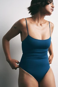 BODY À BRETELLES EN POLYAMIDE
