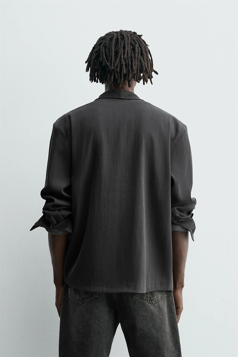 WASHED FLOWY SHIRT