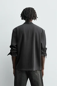 WASHED FLOWY SHIRT