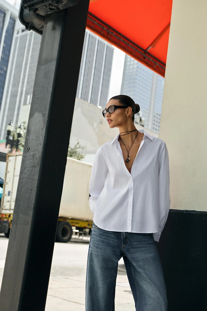 STRIPED COTTON SHIRT