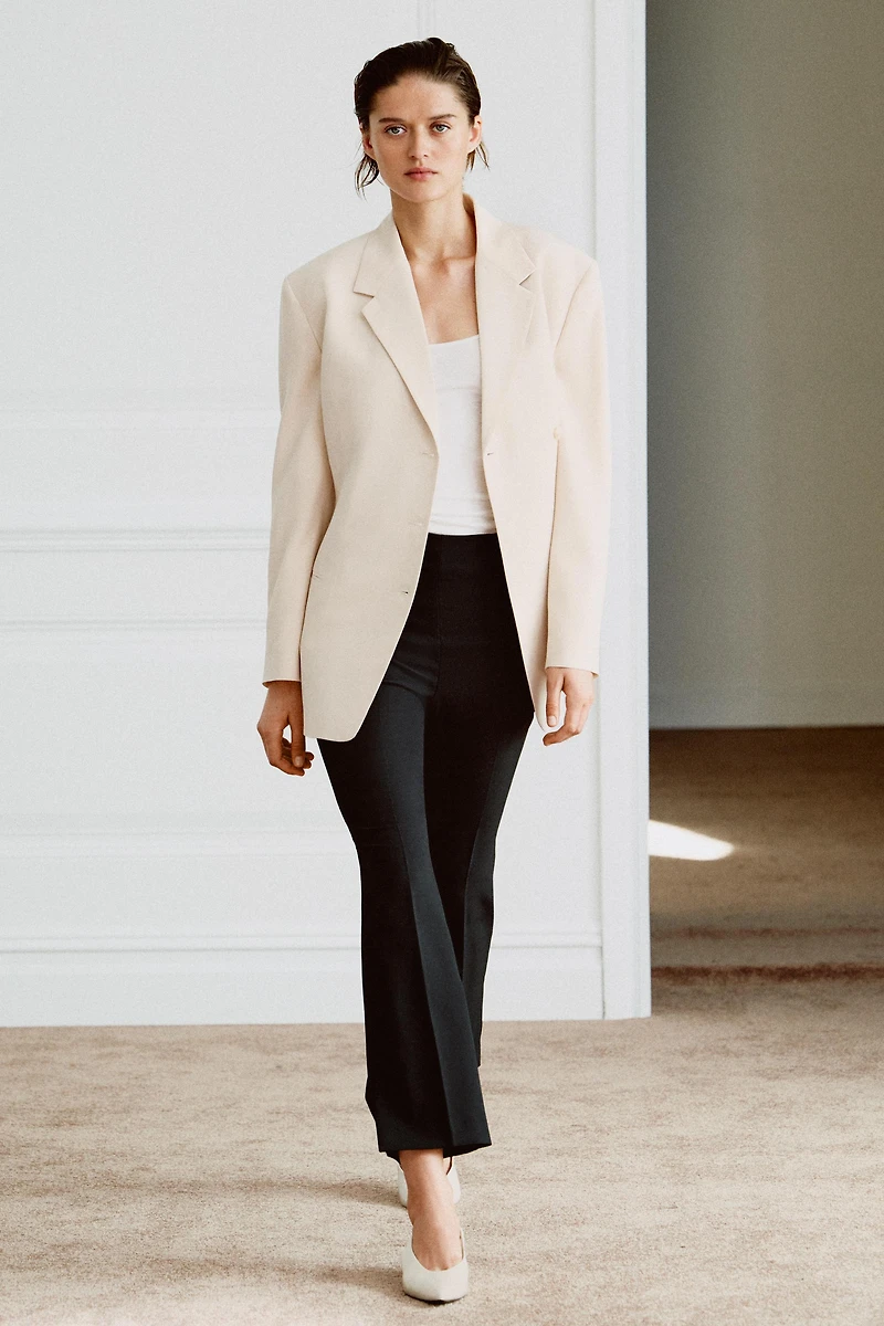 ZW COLLECTION HIGH-WAIST CROPPED PANTS