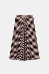 GINGHAM LACE SKIRT