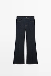High-waist skinny flare jeans