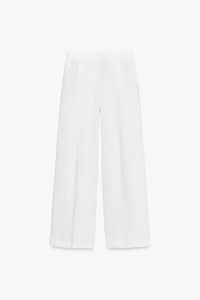 PANTALON MÉLANGE LIN PINCES ZW COLLECTION