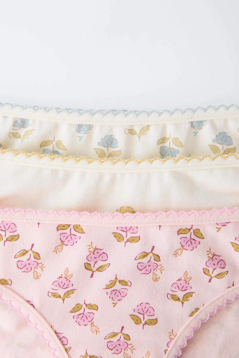 AGES 6-14/ THREE-PACK OF BOHO UNDERWEAR