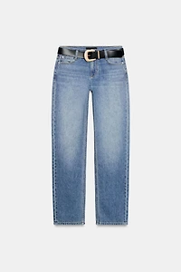 Z1975 MID-RISE SLIM FIT BELTED JEANS