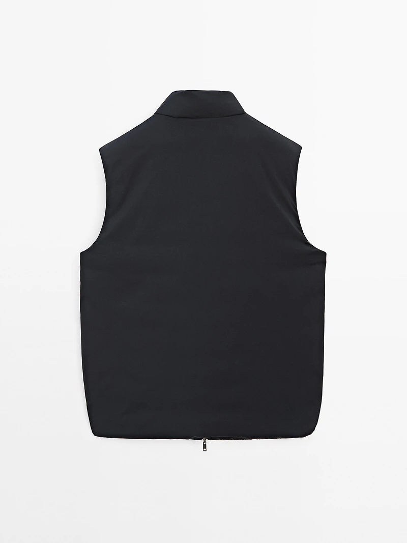 Veste sans manches réversible déperlante
