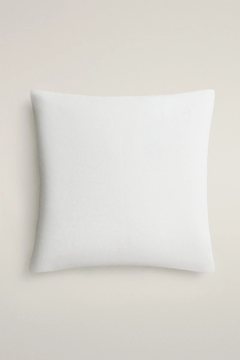 FLORAL EMBROIDERED THROW PILLOW COVER