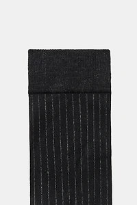 CHAUSSETTES RAYURES FIL MÉTALLISÉ