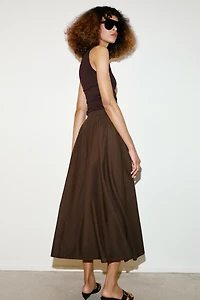 LAYERED MIDI SKIRT