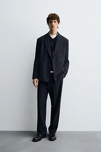 STRIPED SUIT PANTS
