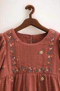ZARA TIMELESS - ROBE BRODÉE FLEURS