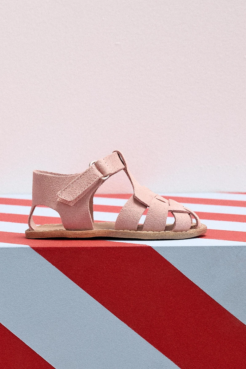 SANDALES STYLE PLAGE EN CUIR