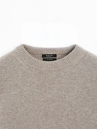 100% cashmere oversize knit sweater