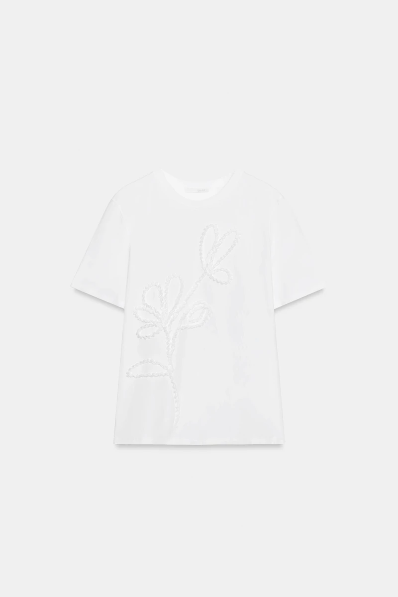 RAISED FLOWER T-SHIRT