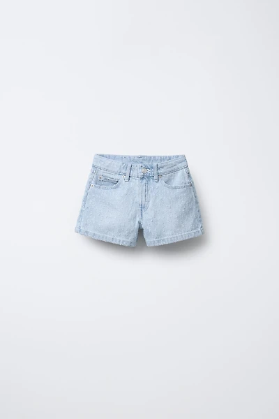 RIPPED DENIM SHORTS