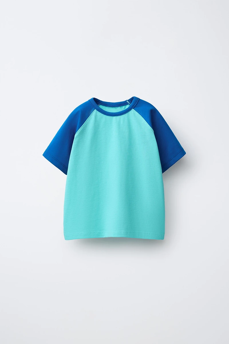 PLAIN RAGLAN SLEEVE T-SHIRT