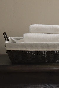 IRONING BASKET WITH FABRIC LINING