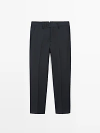 Pantalon de costume en laine froide