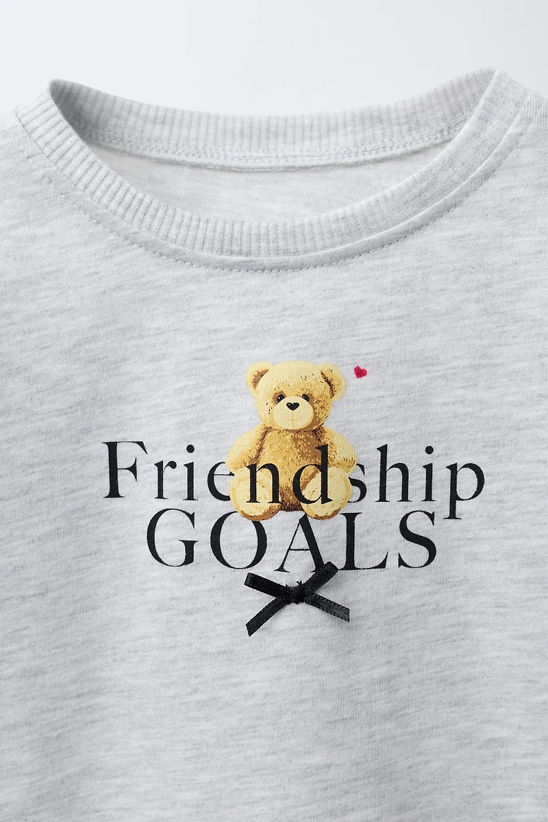 T-SHIRT ANIMAUX NŒUD