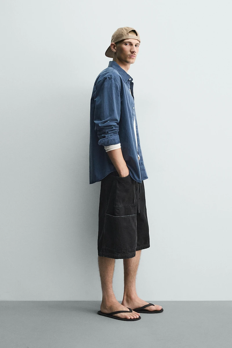 BELTED BAGGY FIT SHORTS