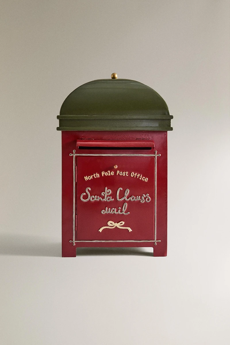 SANTA CLAUS MAILBOX CHRISTMAS ORNAMENT