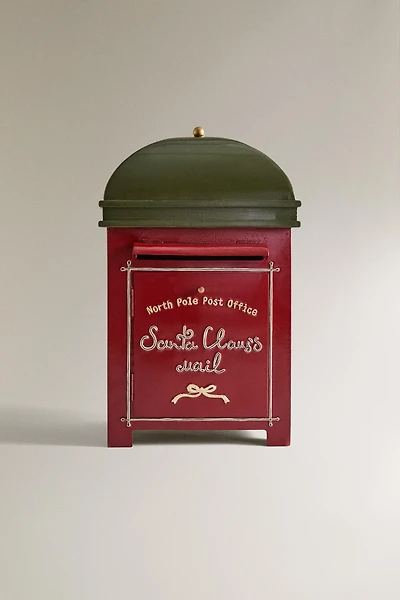 SANTA CLAUS MAILBOX CHRISTMAS ORNAMENT