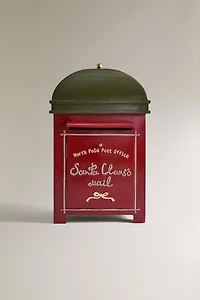SANTA CLAUS MAILBOX CHRISTMAS ORNAMENT