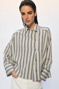 ZW COLLECTION OVERSIZED STRIPED SHIRT