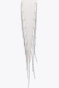 BEADED FRINGE SCARF