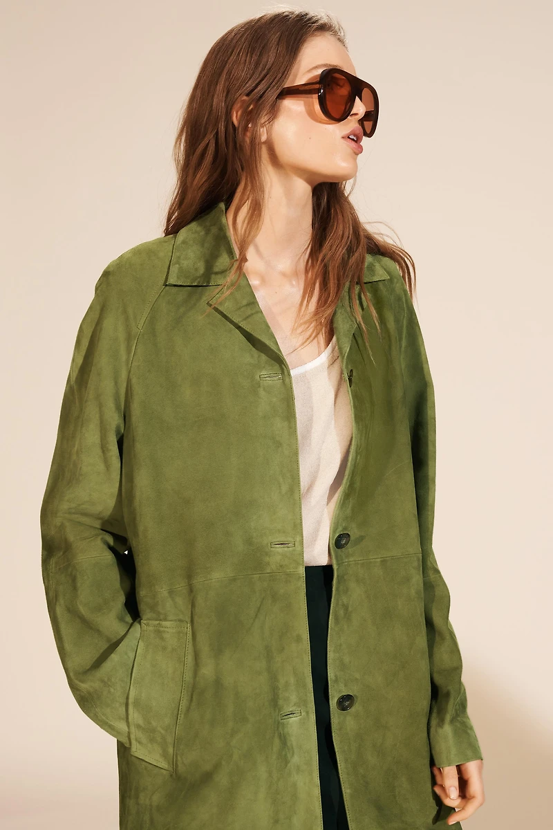 100% SUEDE LONG COAT LIMITED EDITION