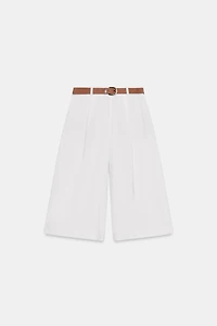 BERMUDA LONG AVEC CEINTURE