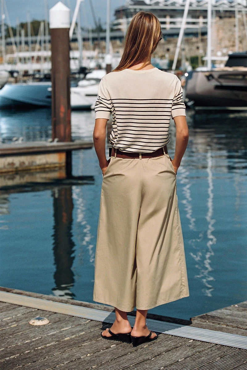 BELTED CULOTTES