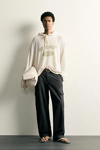 RELAXED FIT HOODIE SWEATSHIRT