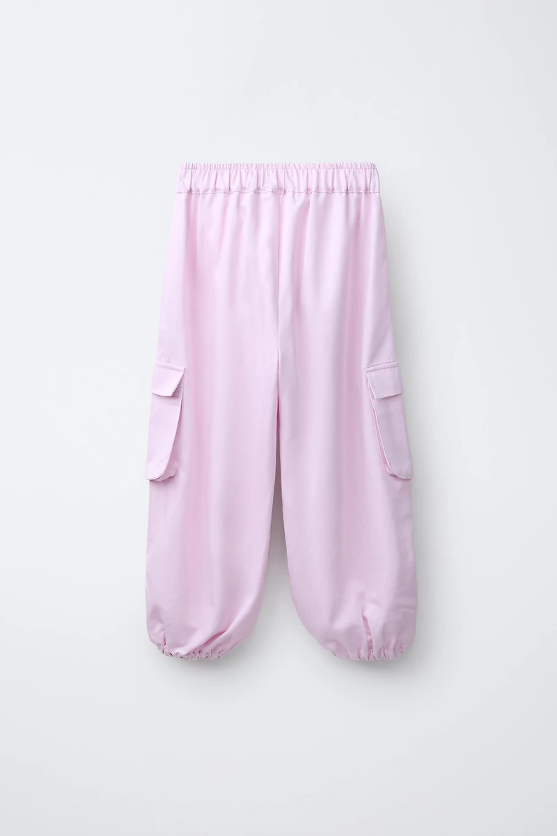 GATHERED BARREL PANTS