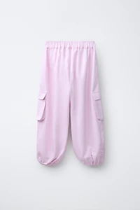 GATHERED BARREL PANTS