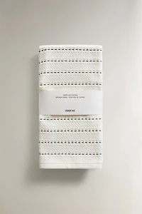 WAFFLE COTTON TERRYCLOTH KITCHEN TOWEL