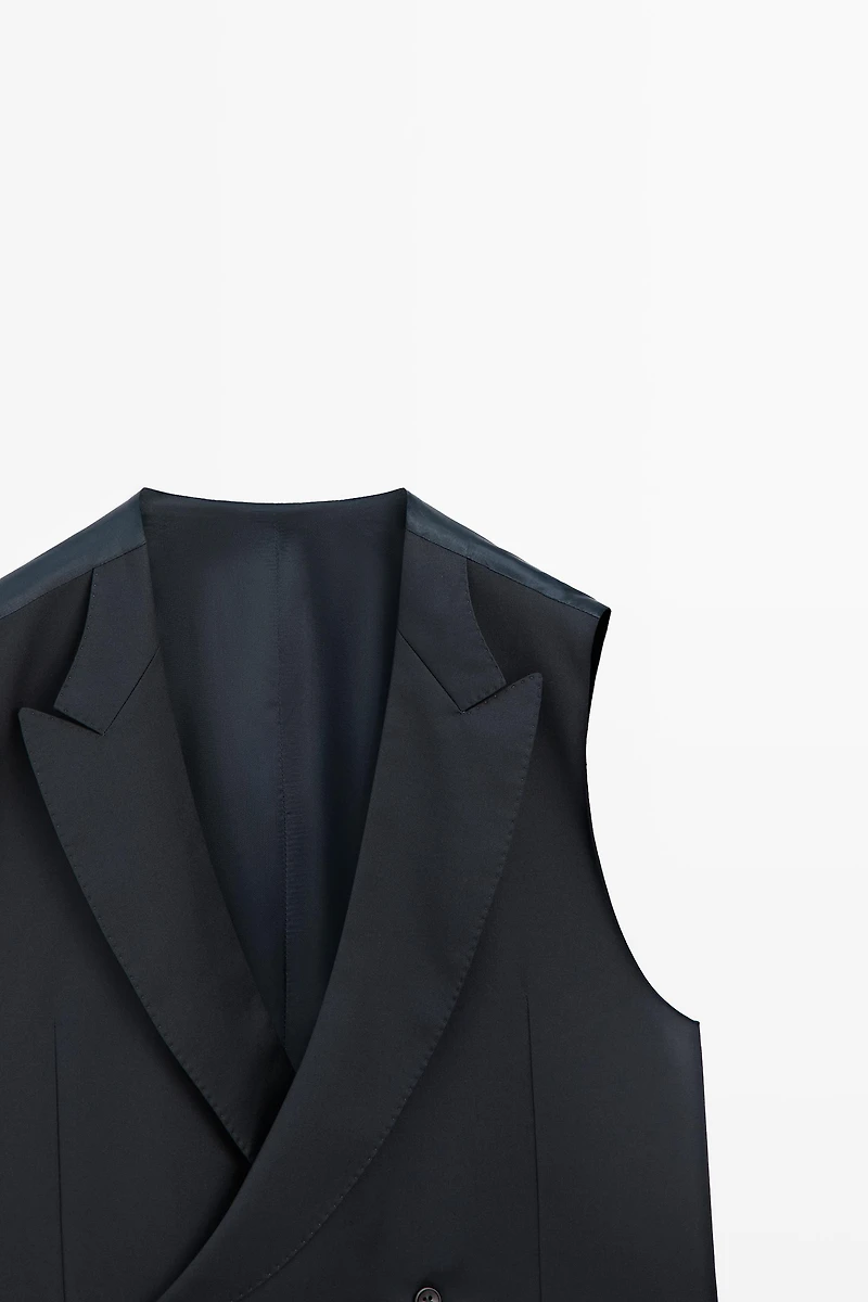 Cool wool suit waistcoat