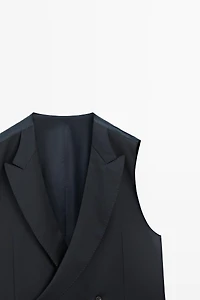 Cool wool suit waistcoat
