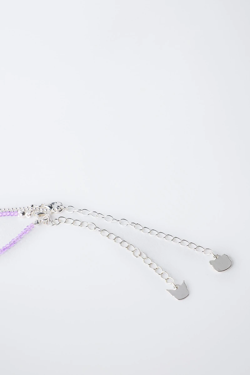 HELLO KITTY AND KUROMI © SANRIO BEADED NECKLACE TWO-PACK