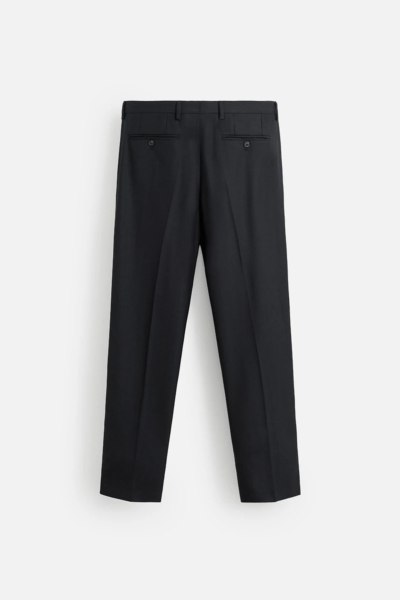HERRINGBONE SUIT PANTS