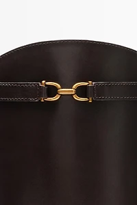 Botte cavalière en cuir