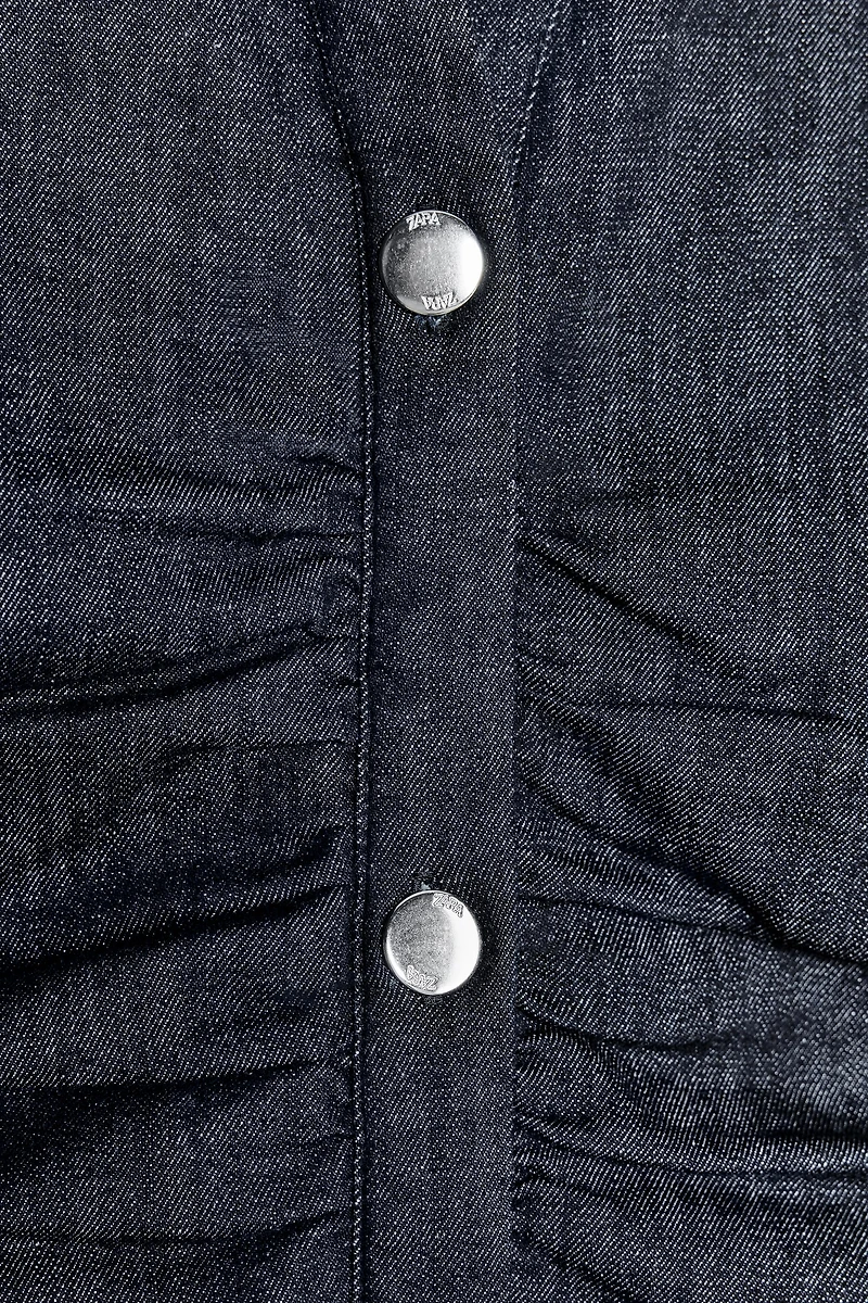 Z1975 DENIM MIDI DRESS