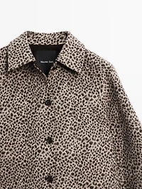 Manteau court laine