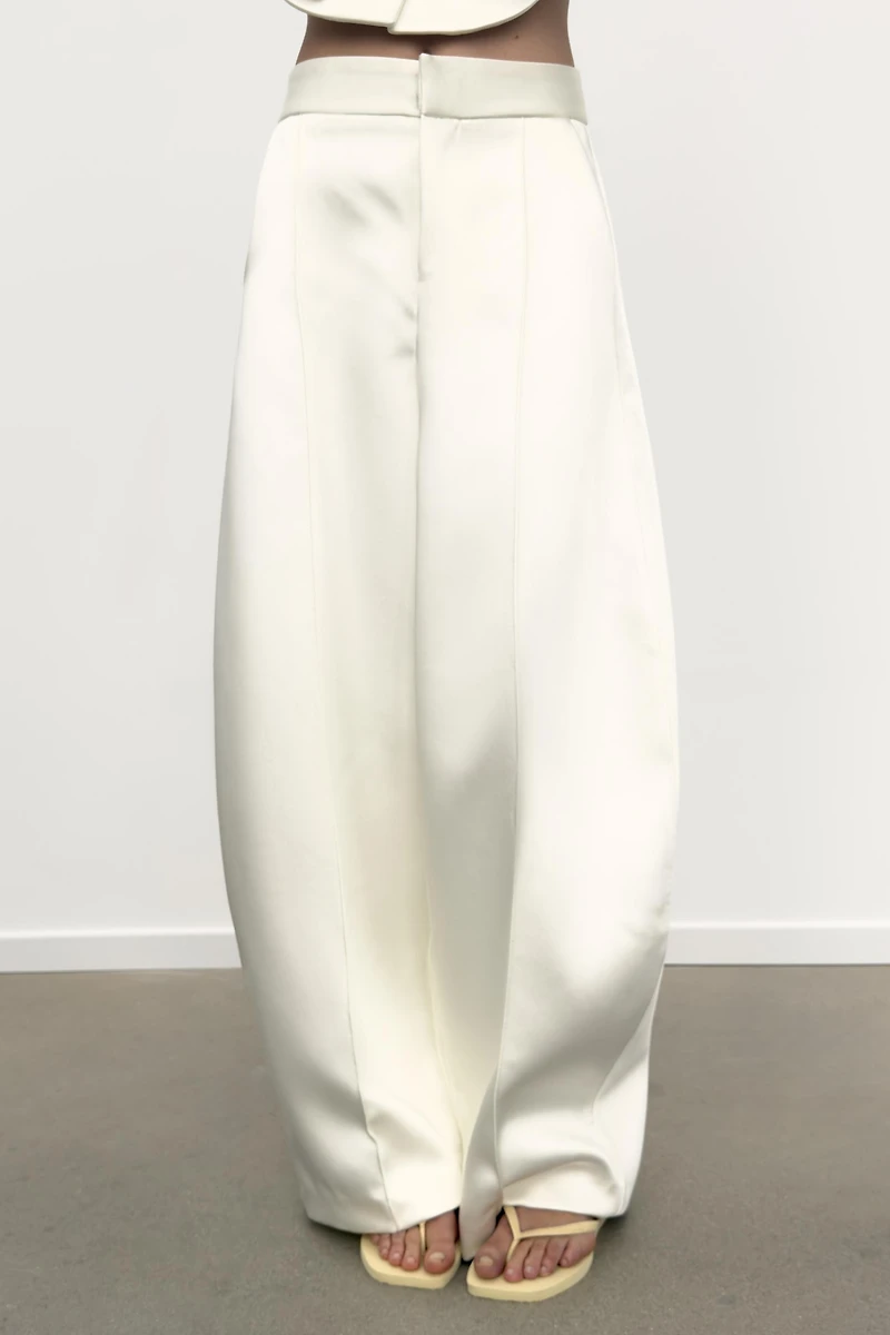 SATIN EFFECT BALLOON PANTS