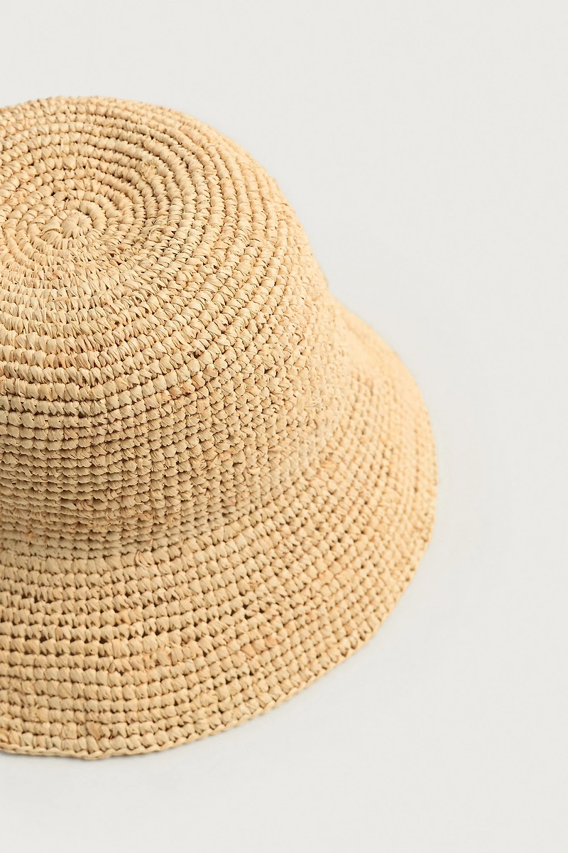 CHAPEAU BOB EN RAPHIA