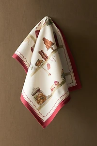 LOT TORCHONS COTON ALIMENTS DE NOËL (LOT DE 2)